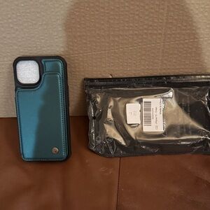 Teal Protective Phone Case for I Phone 15